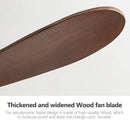 GobekUsa 52" Low Floor Fan Lights Wood Blade Remote Control Ceiling Fan Strong Winds