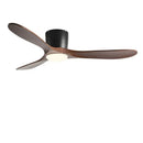GobekUsa 52" Low Floor Fan Lights Wood Blade Remote Control Ceiling Fan Strong Winds