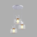 GobekUsa Bird LED Glass Chandeliers - Modern Creative Restaurant Ceiling Lights