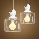 GobekUsa Bird LED Glass Chandeliers - Modern Creative Restaurant Ceiling Lights