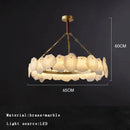 GobekUsa Brass Marble Ceiling Chandelier: Modern Living Room Dining Table Hanging Lamp