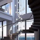 GobekUsa Bubble LED Chandelier: Modern Art Glass Ball Lighting for Home, Hotel, Hallway