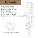 GobekUsa Bubble LED Chandelier: Modern Art Glass Ball Lighting for Home, Hotel, Hallway