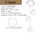 GobekUsa Bubble LED Chandelier: Modern Art Glass Ball Lighting for Home, Hotel, Hallway