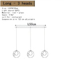 GobekUsa Bubble LED Chandelier: Modern Art Glass Ball Lighting for Home, Hotel, Hallway