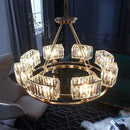 Modern decorbites copper crystal chandelier for dining room by Decorbites