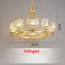 Modern decorbites copper crystal chandelier for dining room by Decorbites