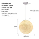 GobekUsa Cream Moon LED Pendant Chandelier: Modern Living Room Kitchen Bedroom Lighting