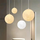 GobekUsa Cream Moon LED Pendant Chandelier: Modern Living Room Kitchen Bedroom Lighting