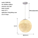 GobekUsa Cream Moon LED Pendant Chandelier: Modern Living Room Kitchen Bedroom Lighting