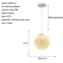 GobekUsa Cream Moon LED Pendant Chandelier: Modern Living Room Kitchen Bedroom Lighting