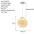 GobekUsa Cream Moon LED Pendant Chandelier: Modern Living Room Kitchen Bedroom Lighting