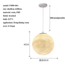 GobekUsa Cream Moon LED Pendant Chandelier: Modern Living Room Kitchen Bedroom Lighting
