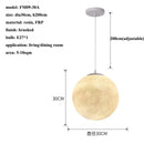 GobekUsa Cream Moon LED Pendant Chandelier: Modern Living Room Kitchen Bedroom Lighting