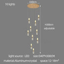 GobekUsa Crystal Columnar Chandelier for Stairway, Bubble Design for Home, Restaurant, or Bar
