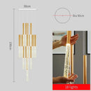 GobekUsa Crystal Gold Chandelier for Living Room Staircase Kitchen - Modern Nordic Design