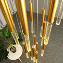 GobekUsa Crystal Gold Chandelier for Living Room Staircase Kitchen - Modern Nordic Design