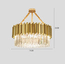 GobekUsa Crystal Gold Chandeliers: Modern Luxury for Villa Living Room - Nordic Design