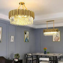 GobekUsa Crystal Gold Chandeliers: Modern Luxury for Villa Living Room - Nordic Design