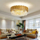 GobekUsa Crystal Gold Chandeliers: Modern Luxury for Villa Living Room - Nordic Design