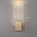 GobekUsa Crystal Gold LED Wall Sconce Modern Light for Bedroom Living Room Home Decor