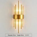 GobekUsa Crystal Gold LED Wall Sconce Modern Light for Bedroom Living Room Home Decor