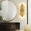 GobekUsa Crystal Gold LED Wall Sconce Modern Light for Bedroom Living Room Home Decor