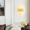 GobekUsa Crystal Gold LED Wall Sconce Modern Light for Bedroom Living Room Home Decor