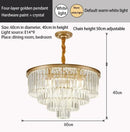 GobekUsa Crystal Gold Black LED Chandelier: Modern Multi-Storey Pendant Lamp Lighting