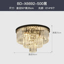 GobekUsa Crystal Gold Black LED Chandelier: Modern Multi-Storey Pendant Lamp Lighting