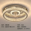 GobekUsa Crystal LED Ceiling Fan Remote Control Modern Bedroom Light Fixtures
