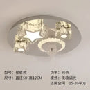 GobekUsa Crystal LED Ceiling Fan Remote Control Modern Bedroom Light Fixtures