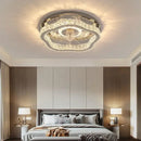 GobekUsa Crystal LED Ceiling Fan Remote Control Modern Bedroom Light Fixtures
