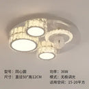 GobekUsa Crystal LED Ceiling Fan Remote Control Modern Bedroom Light Fixtures