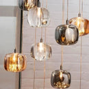 GobekUsa Crystal LED Chandelier for Living Room Staircase Kitchen Island Light