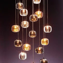 GobekUsa Crystal LED Chandelier for Living Room Staircase Kitchen Island Light