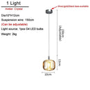 GobekUsa Crystal LED Chandelier for Living Room Staircase Kitchen Island Light