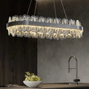 GobekUsa Crystal LED Chandelier: Modern Luxury Interior Pendant Light for Living Room