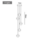 GobekUsa Crystal LED Chandelier: Modern Luxury Pendant Lights for Staircase, Bedroom, and Living Room