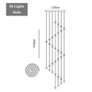 GobekUsa Crystal LED Chandelier: Modern Luxury Pendant Lights for Staircase, Bedroom, and Living Room