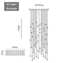 GobekUsa Crystal LED Chandelier: Modern Luxury Pendant Lights for Staircase, Bedroom, and Living Room