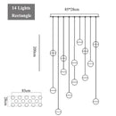GobekUsa Crystal LED Chandelier: Modern Luxury Pendant Lights for Staircase, Bedroom, and Living Room