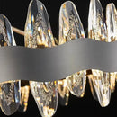 GobekUsa Crystal LED Chandelier: Luxury Living Room Pendant Light with Modern Design