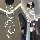 GobekUsa Crystal LED Chandelier: Modern Luxury Pendant Lights for Staircase, Bedroom, and Living Room