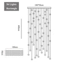 GobekUsa Crystal LED Chandelier: Modern Luxury Pendant Lights for Staircase, Bedroom, and Living Room