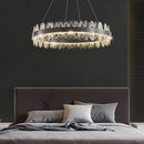 GobekUsa Crystal LED Chandelier: Modern Luxury Interior Pendant Light for Living Room