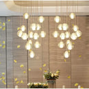 GobekUsa Crystal LED Chandelier: Modern Luxury Pendant Lights for Staircase, Bedroom, and Living Room