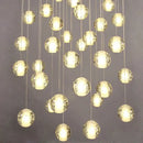 GobekUsa Crystal LED Chandelier: Modern Luxury Pendant Lights for Staircase, Bedroom, and Living Room