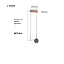 GobekUsa Deco Wood & Marble LED Chandelier for Dinning Room