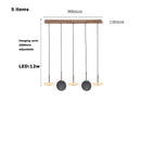 GobekUsa Deco Wood & Marble LED Chandelier for Dinning Room